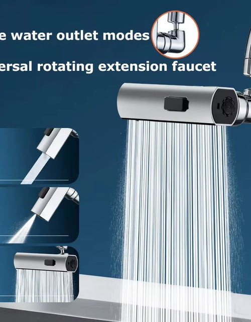 Load image into Gallery viewer, Waterfall Swivel Faucet Nozzle – 3 Modes of Pure Convenience

