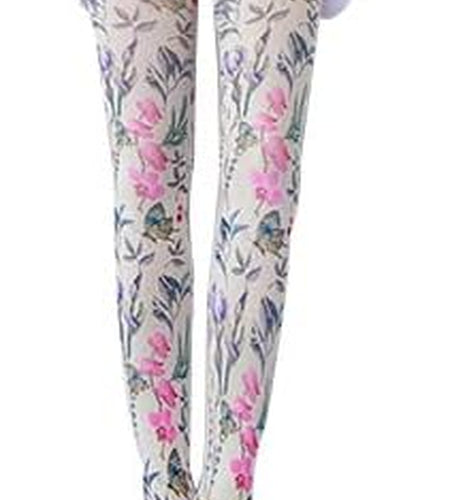 Women Tights, Opaque High Waist Pantyhose, Vintage Control Top Stockings