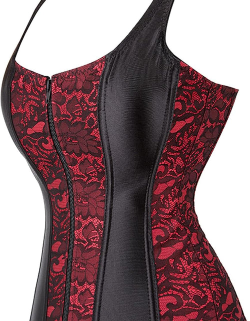Load image into Gallery viewer, Women Sexy Boned Lace up Corsets and Strap Bustiers Top Overbust Shaper
