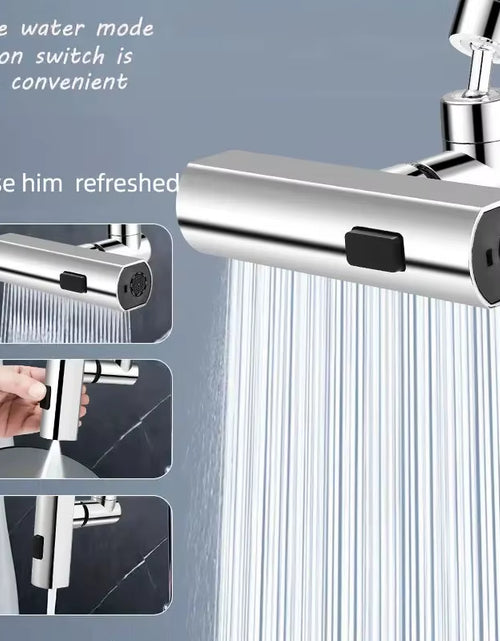 Load image into Gallery viewer, Waterfall Swivel Faucet Nozzle – 3 Modes of Pure Convenience
