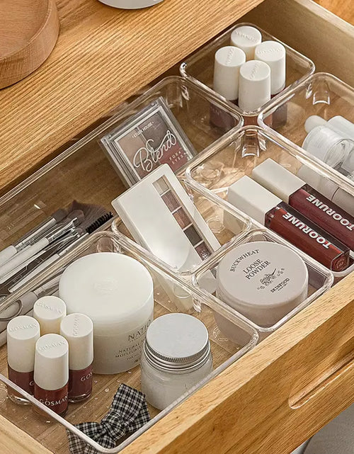 Load image into Gallery viewer, ClearNest Organizer – Transparent Anti-Scratch Drawer Storage Box for Cosmetics, Office &amp; Home
