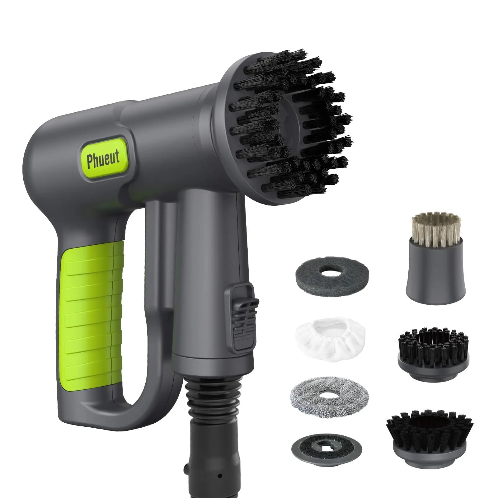 Pressurized Handheld Steam Cleaner & Rechargeable Spin Scrubber