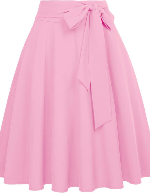 Load image into Gallery viewer, Women'S High Waist A-Line Pockets Skirt Skater Flared Midi Skirt
